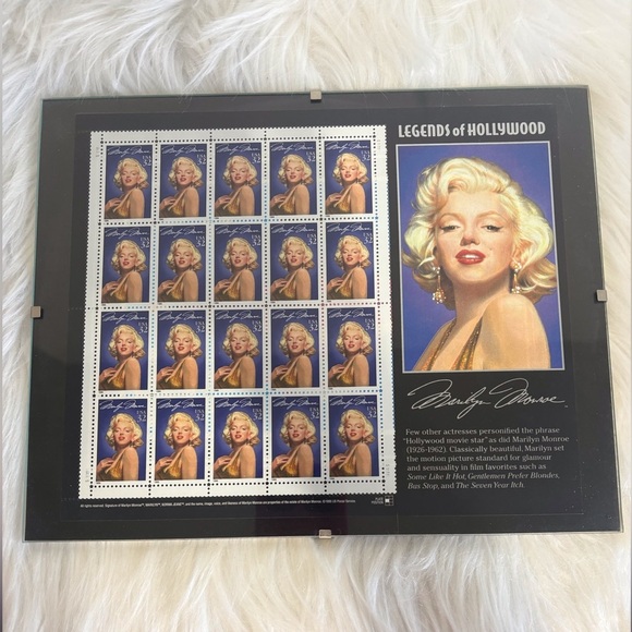 Legends of Hollywood Marilyn Monroe Stamp Sheet - Picture 1 of 4